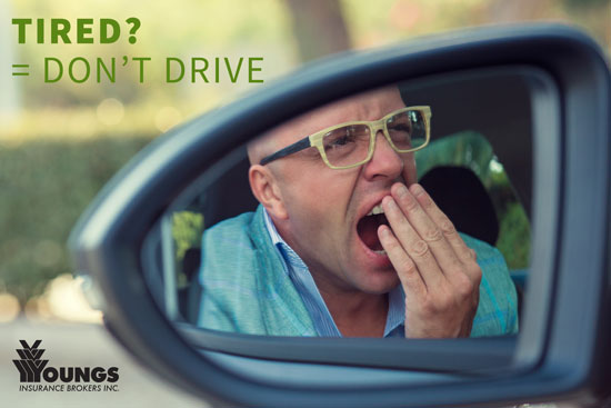 3 Reasons You Shouldn't Drive Tired, Youngs Insurance, Ontario