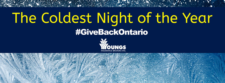 Giving Back, Coldest Night of the Year, Youngs Insurance, Ontario