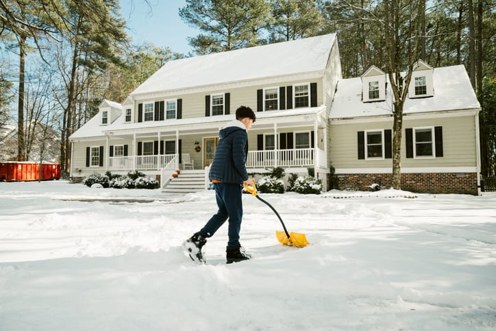 snow shoveling